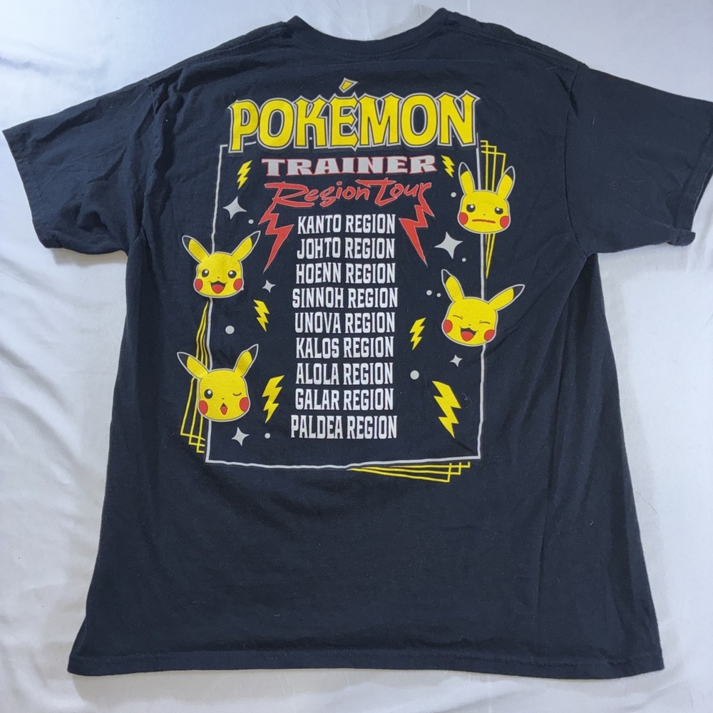 Pokémon Trainer Pikachu Region Tour Shirt Men's Size L - Picture 9 of 10